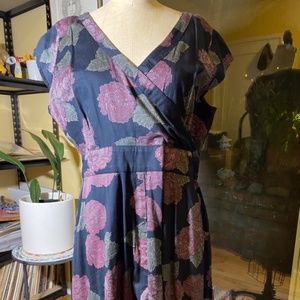 Mata Traders Faux Wrap Cotton Dress Size L or XL